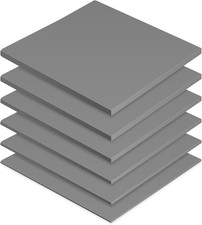6 Pcs Thermal Pads for GPU Laptop CPU, Gray, 100 x 100 mm