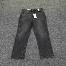 Judy Blue High Waist Skinny Fit Capri Jeans Women's 5/27 Black Gray JB88238