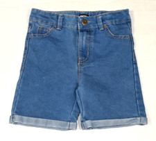 Kids Jean Shorts DKNY Size 4 2023 Blue Rolled Cuffs Adjustable Waist