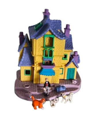 Polly Pocket Bluebird 1996 Disney Aristocats  Villa mit mit 4 Figuren Top Rare 
