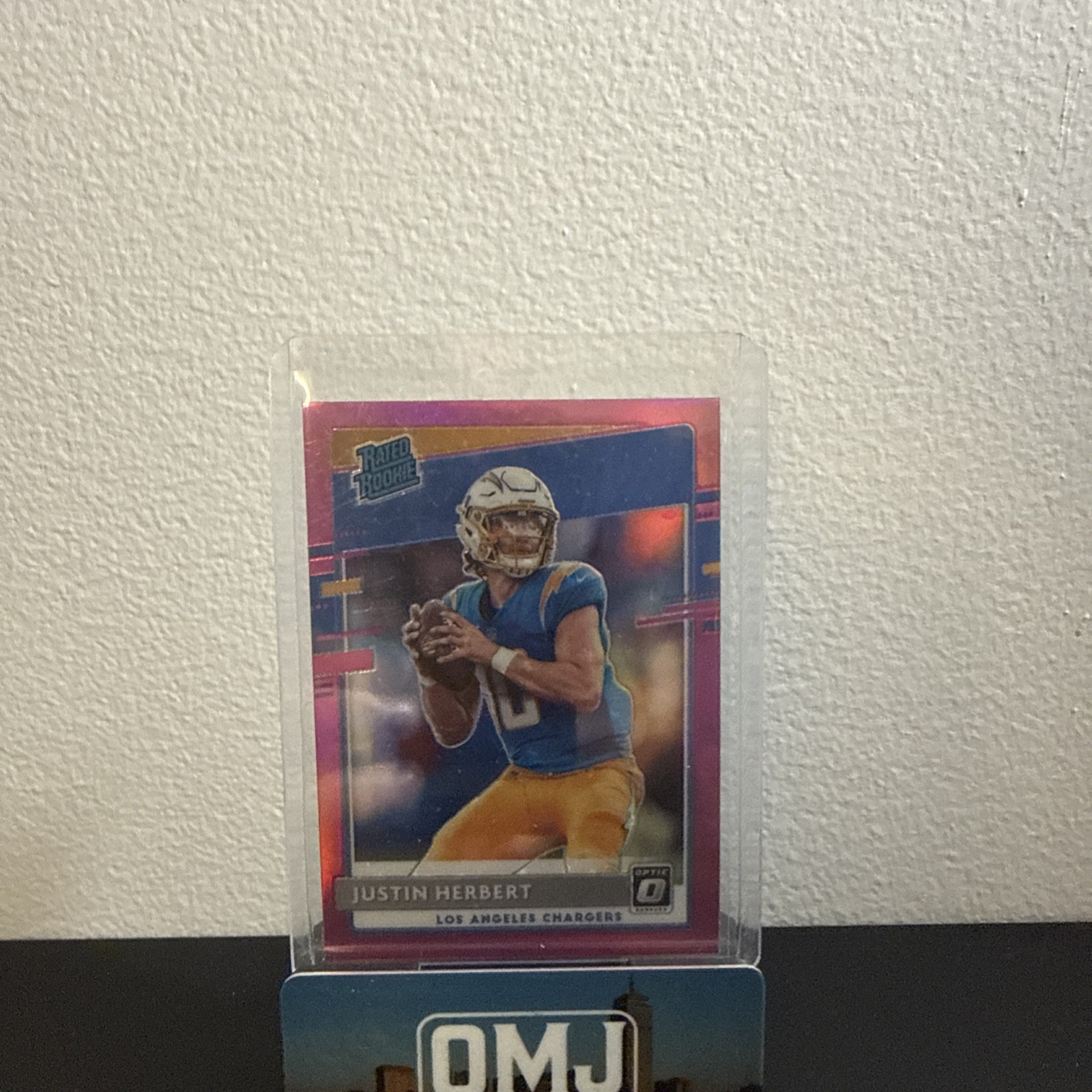 2020 Panini Donruss Optic - Rated Rookies Justin Herbert #153 Pink Prizm (RC)