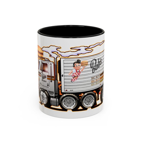 BOB'S BIG BOY Semi Trattore Rimorchio Camion Tazza Caffè Arte da Collezione - 2 Misure - Foto 3 di 9