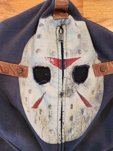 Ecko Unltd Freitag der 13. Reißverschluss Maske Hoodie XL 2009 Jason Voorhees schwarzes Nashorn - Bild 4 von 24