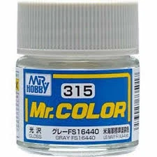 Mr. Hobby Mr. Color Lacquer C315 Gloss Gray FS 16440 C315 10ml