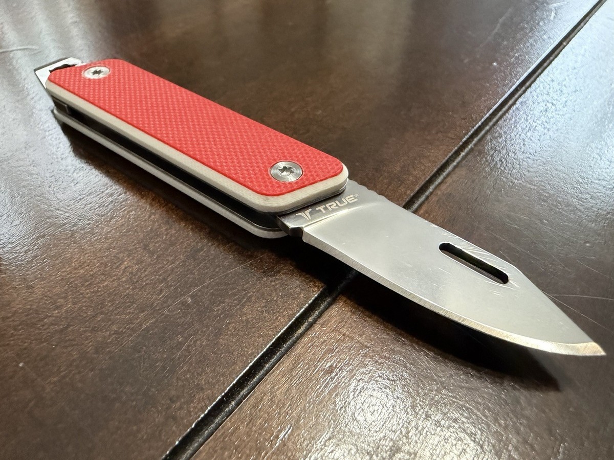 Supreme True Modern Slip Joint Keychain Pocket Knife Red | eBay
