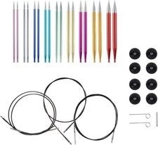 ₭nit Picks Options Aluminum Interchangeable Circular Knitting Needle Set (Prism)