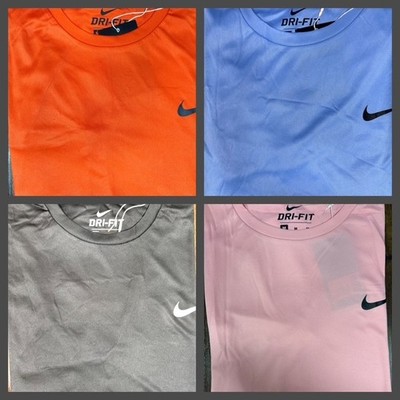Nike Herren Kurzarm DRI-FIT Gym Fitness Training Activewear Rundhals