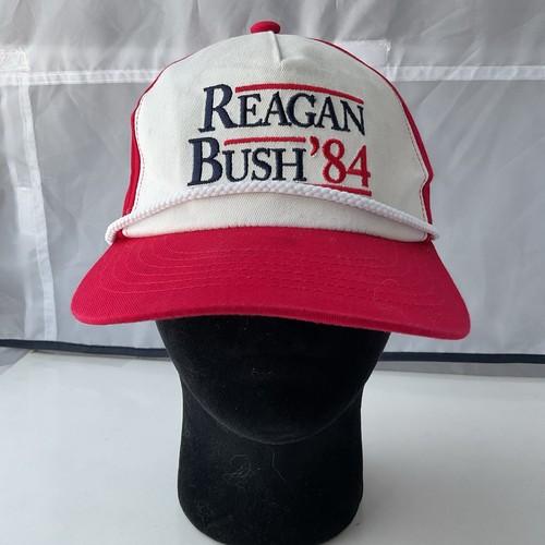 Vintage Retired Rowdy Gentleman Adjustable Snapback "Reagan Bush 84" Cap Hat - Picture 2 of 9