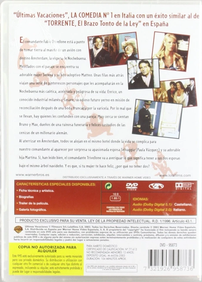 Ultimas Vacaciones [DVD] - Imagen 2 de 2