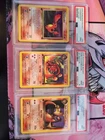 Pokemon Team Rocket 1st Edition Charizard Set PSA 9