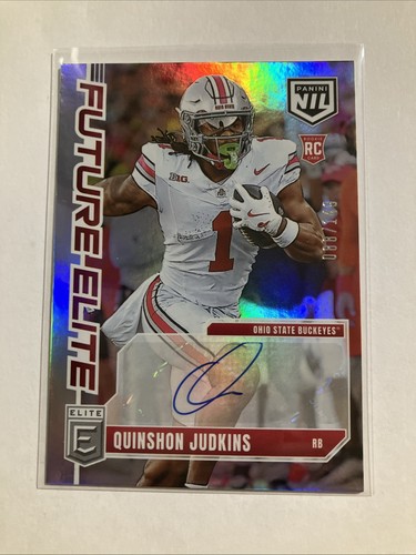2025 Panini Donruss Elite Quinshon Judkins Future Elite NIL Auto /149 RC