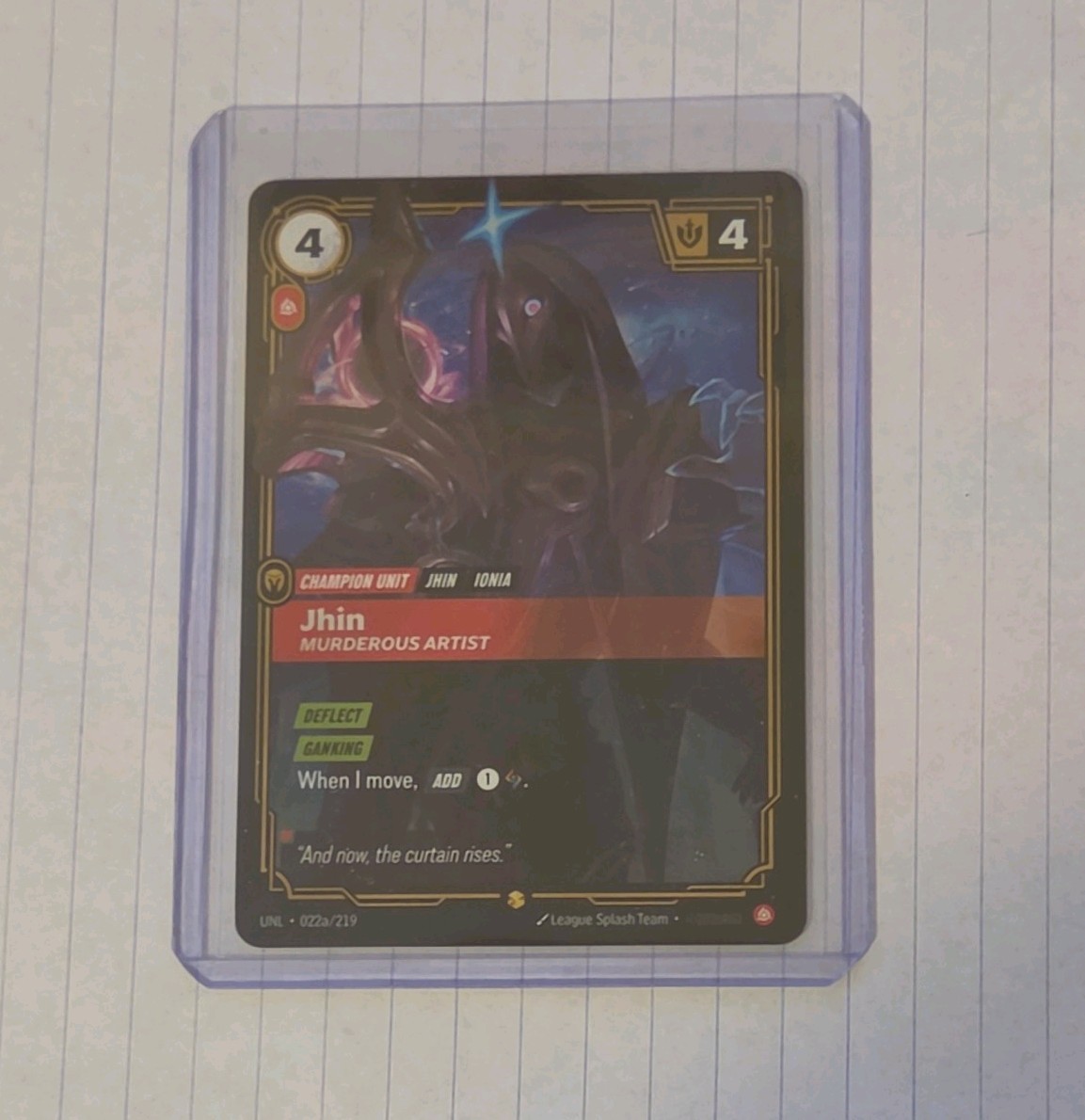 Jhin Murderous Artist UNL 022a/219 Alternate Art Showcase Unleashed Riftbound NM