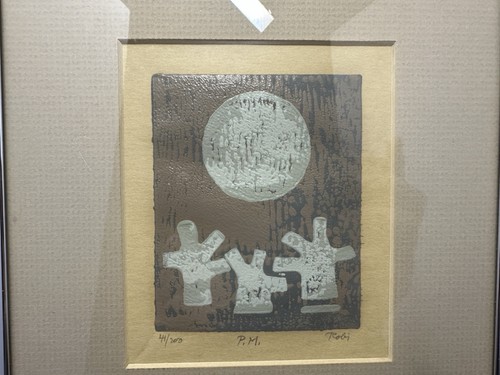 De colección Al Robi (estadounidense, 1922-2007): figura abstracta firmada numerada corte en madera - Imagen 4 de 10