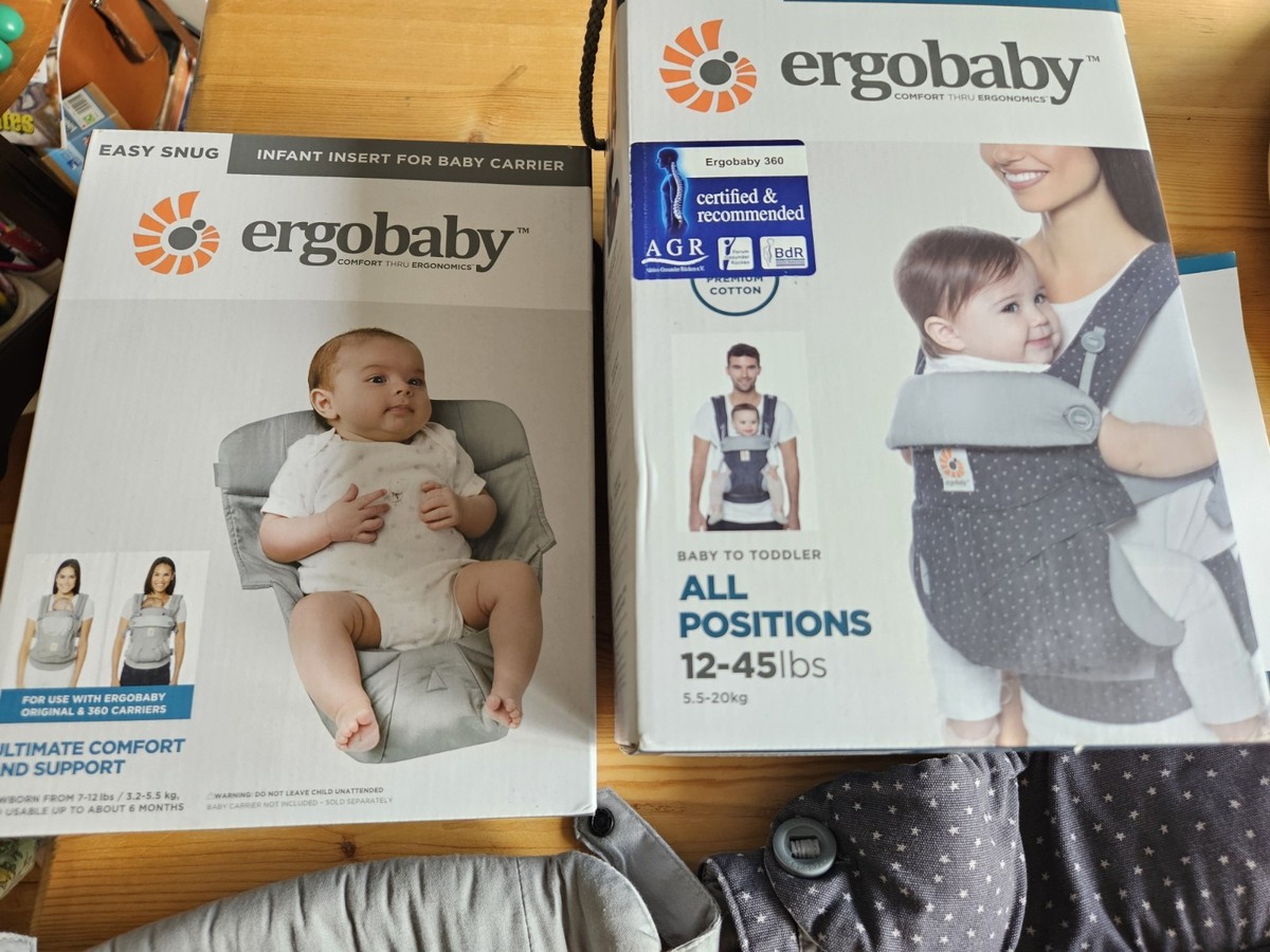 Newborn Carrier Ergobaby Infant Insert Ergo 360 Baby Carrier Grey