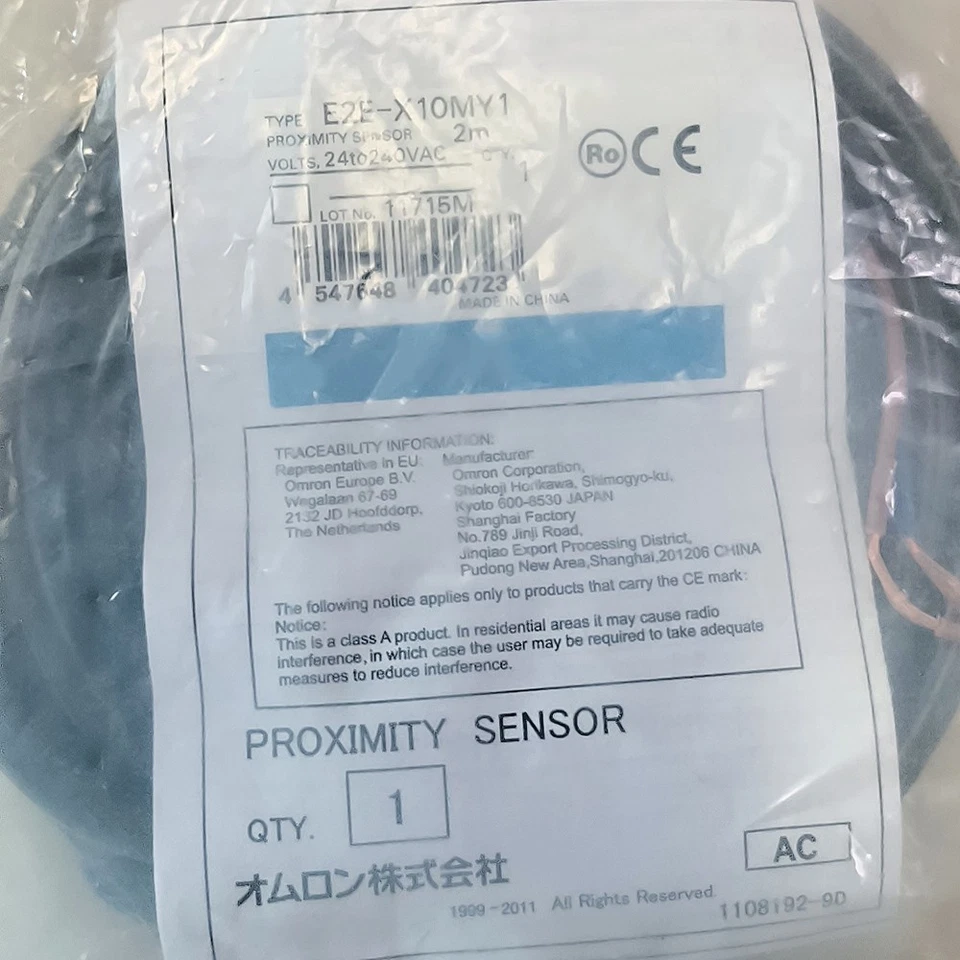 E2E-X10MY1 AC 2 wire 24-240V Proximity Sensor For OMRON - Image 2 of 3