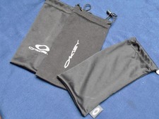 3 Oakley Black Soft Drawstring Cleaning Cloth Bag Pouch Sunglasses Eyeglasses