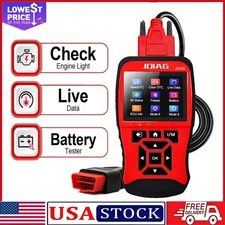JD906 OBDII Scanner Code Reader Check Engine Light Voltage Tester for Car Truck