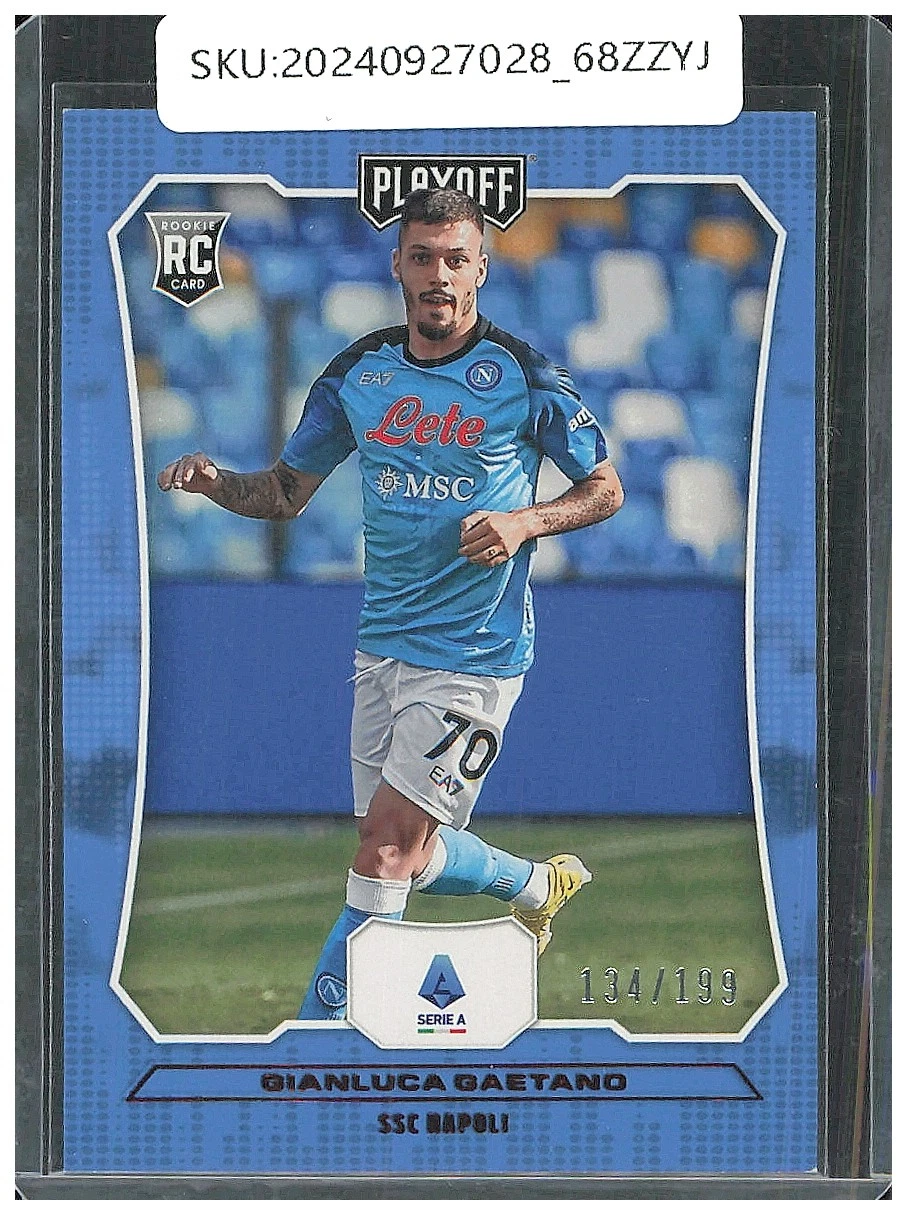 2022 Panini Chronicles Gianluca Gaetano /199 Playoff Serie A Red RC #65