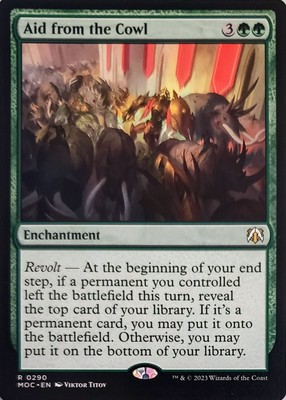 X 1 Aid from the Cowl NM March of the Machine MOC 0290 MTG Magic The Gathering