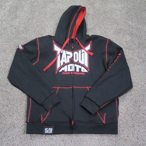 Speed And Strength Hoodie Mens XL Black Tapout Moto Motorcycle Armored Full Zip