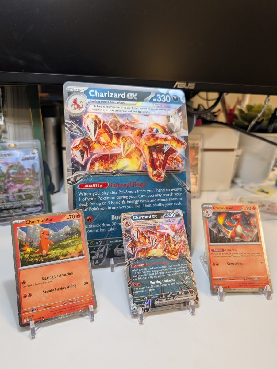 bearcat Charizard EX Charizard EX - Pokemon Card - Half Art - Flashfire 12/106