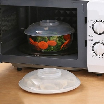 Microwave Splatter Cover with Breather Holes Keeps Food Fresh and Clean
