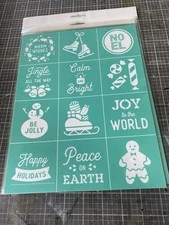 NEW “Christmas Minis” Chalk Couture Chalk Transfer Stencil Size B RETIRED