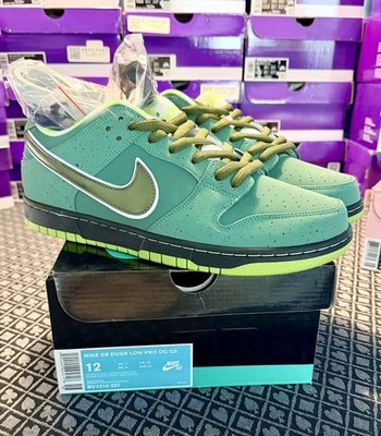Nike SB Dunk Low Pro OG QS Green Lobster Sneakers BV1310-337 Size 12