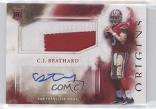 2017 Panini Origins Rookie CJ Beathard #107 Jumbo Patch Auto 0p5