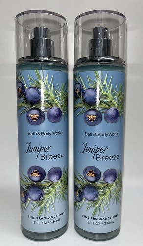 2 Juniper Breeze Fragrance Mist Bath & Body Works 8 fl oz - Picture 1 of 2