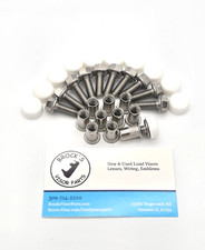 Lund Cab Visor Mounting Hardware Stainless Bolts Rivet Nut White Paintable Caps Lund Cab Visor Mounting Hardware Stainless Bolts Rivet Nut White Paintable Caps