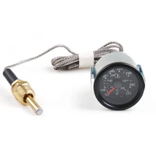 Dyno Racing 2" 52mm 12V Pointer Mechanical Water Temperature Temp Gauge （40-130℃