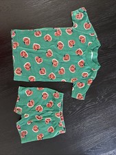 Hanna Andersson Boys Ladybugs Hearts Cotton Shirt Sleeve Pjs Sz 4