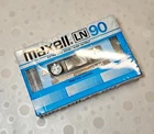 Vintage Maxell LN 90 Type I Blank Audio Cassette Tape 1982 Japan Factory Sealed