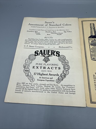 Vintage Table Treats Good Things To Eat Sauer Company Richmond VA Cookbook - Imagen 5 de 7