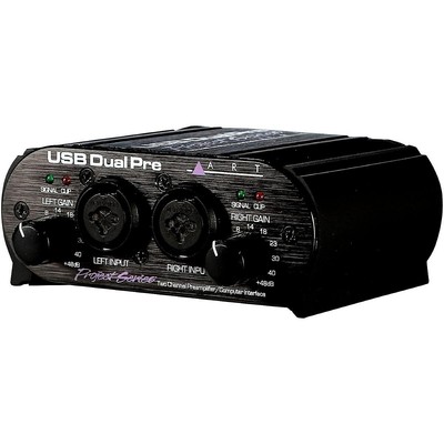 USB Dual Pre Two Channel Preamplifier/Computer Interface (USBDUALPREPS),Black