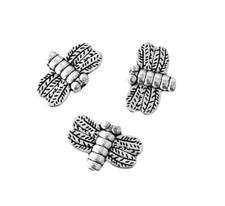 10 pcs Dragonfly Spacer Beads Silver 3D Two Sided Wings 15x10mm Beading Findings