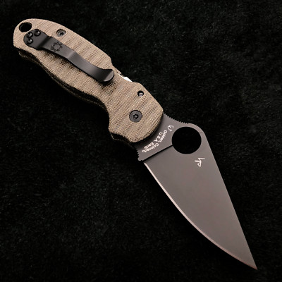 spyderco scales para micarta anso hardware green