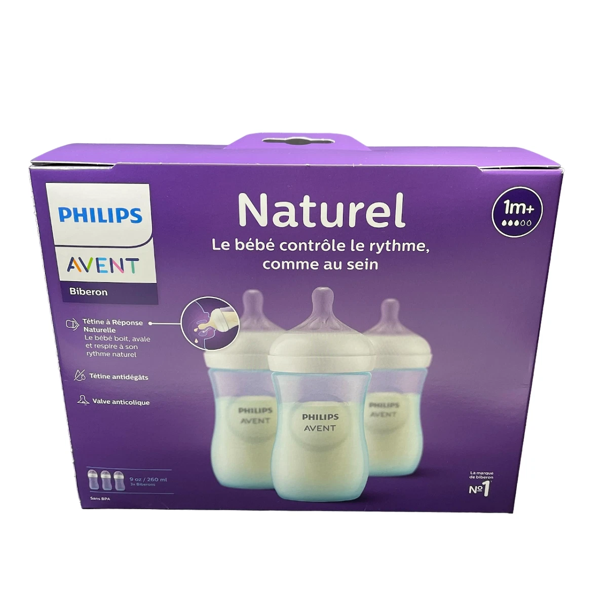 Philips Avent Natural Baby Bottle With Natural Response Nipple, Blue, 9oz, 3pk
Opens in a new window