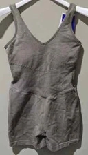 JoyLab Women's Seamless Short Bodysuit - Taupe Size XXL