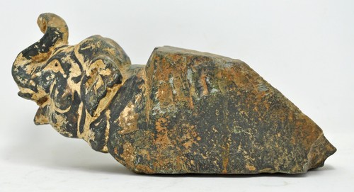 Antique Green Marble Elephant Figure Hook Hanger Original Old Hand Carved Fine - Picture 2 of 6