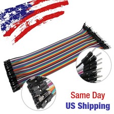 Jumper Wire Male to Female Dupont Line Arduino Breadboard PIC AVR 20cm 20pcs US 