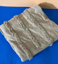 Urban Habitat 100 % Cotton Chenille Accents King Sham 36 x 20 in Gray Other @