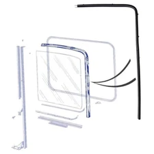 Door Glass Run Rear and Top 1956 Ford Truck B6C-8121508-A Made in USA