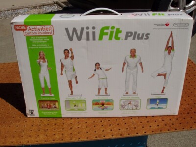 NINTENDO Wii FIT PLUS with BALANCE BOARD AEROBICS YOGA STRENGTH BRAND NEW SEALED