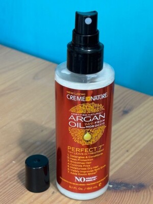 NEW CREME OF NATURE 7-IN-1 LEAVE-IN HAIR TREATMENT W/NATURAL ARGAN OIL 5.1 OZ