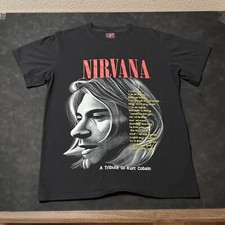 Vintage Nirvana Shirt Kurt Cobain 90s Lithium...
