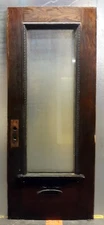 32"x79"x1.75" Antique Vintage Old SOLID Wood Wooden Exterior Entry Door Window
