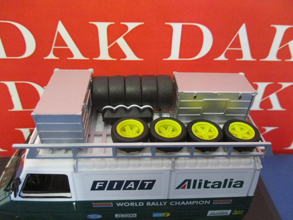 Die cast 1/43 Modellino Furgone Fiat 242 E Fiat Alitalia Rally Team 1978-79 - Immagine 3 di 4