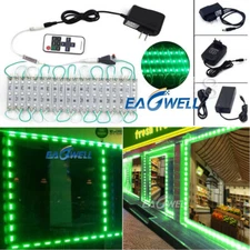 Green 10-200ft 5050 SMD LED Module Light For Storefront Window Letter Sign Lamp